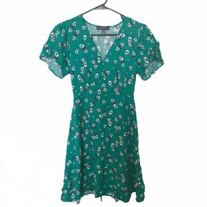 Green Floral Dress